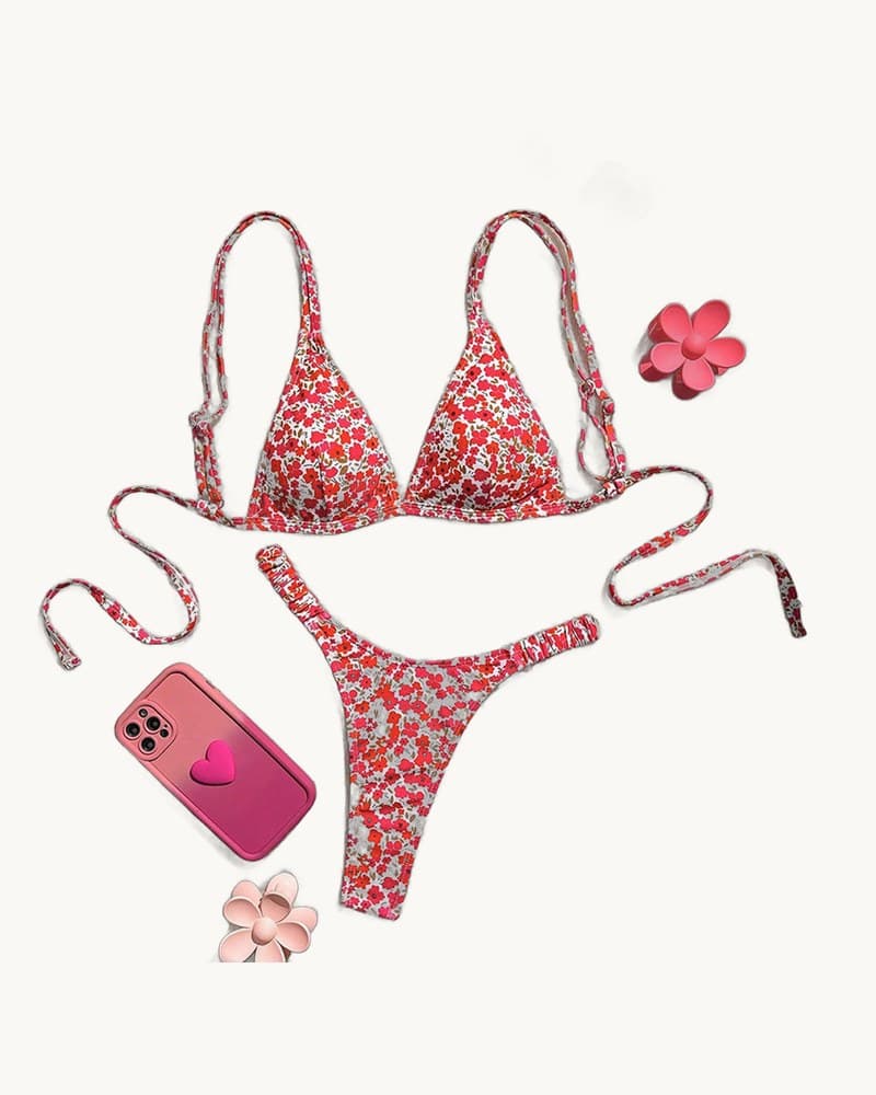 Beach Bikini European and American Style Lace-up Swimsuit 1