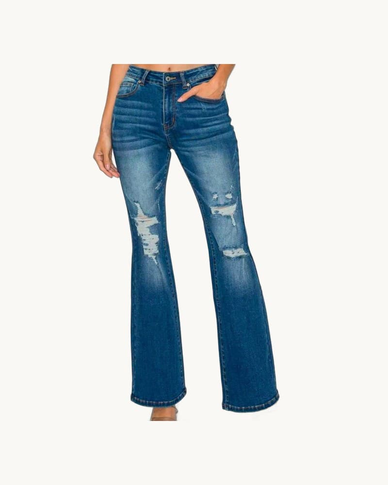 Ankle Length Jeans for Women High Waist Skinny Slim Fit 1