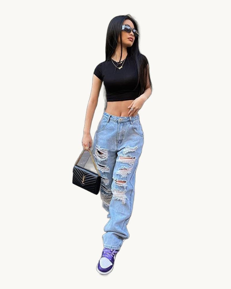 All-match Slightly Spicy Jeans Women's Autumn 1