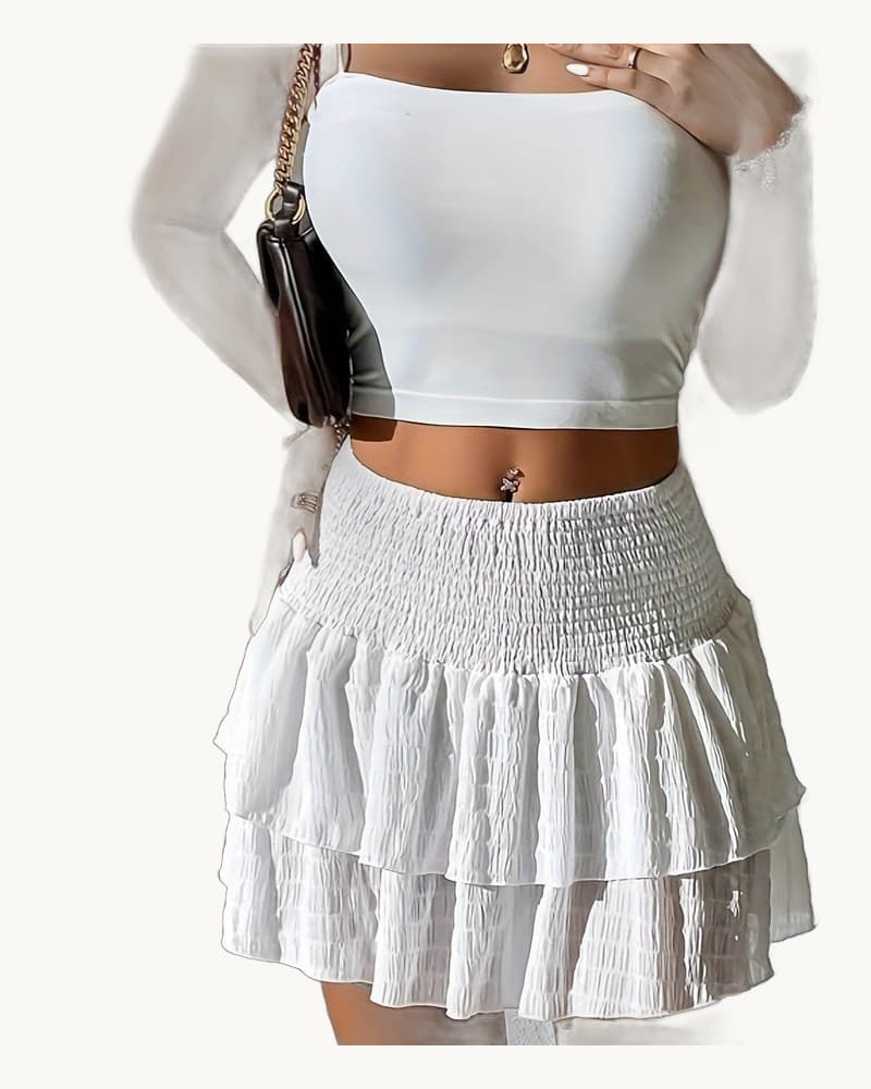 Flirty Tiered Flare Skirt 1