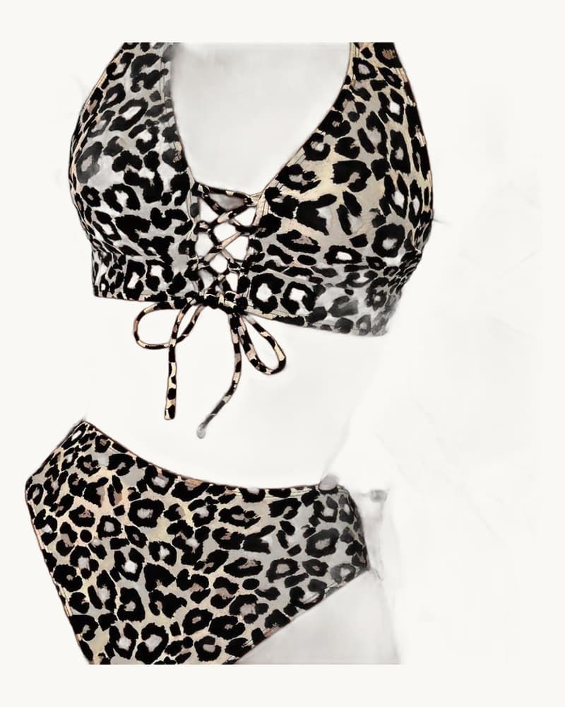 High-waisted Sexy Bikini Two-piece Swimsuit 1