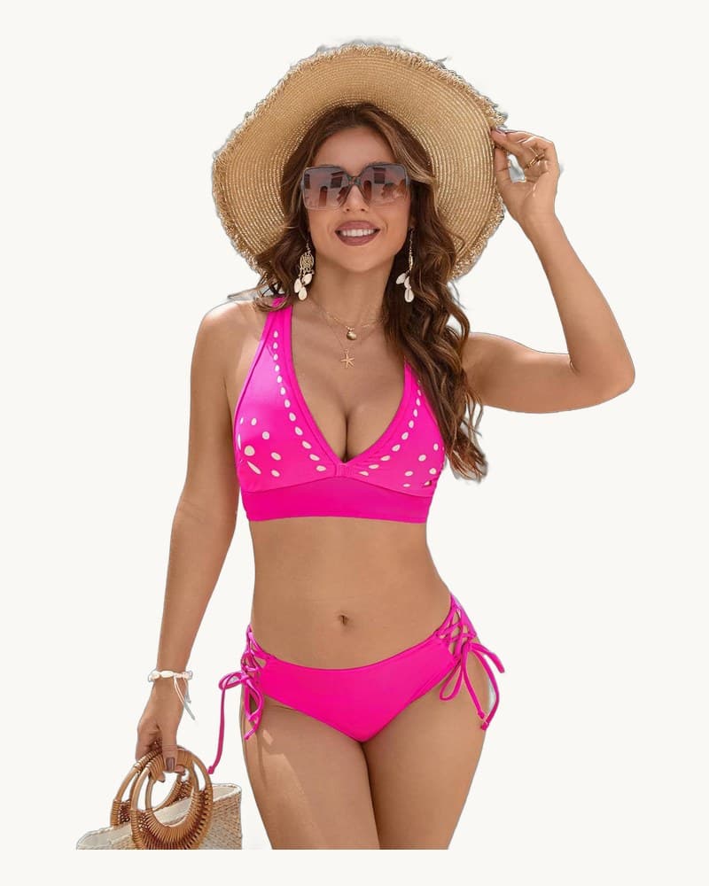 Solid-color Women's Two-piece Bikini 1