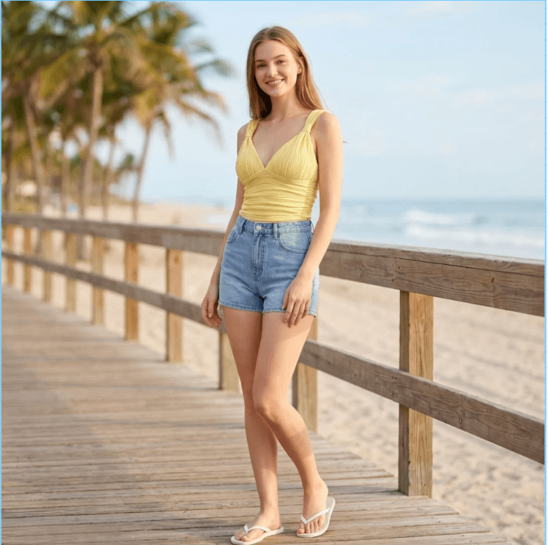 Summer New Casual Romantic Vacation Twisted Knit Texture 1