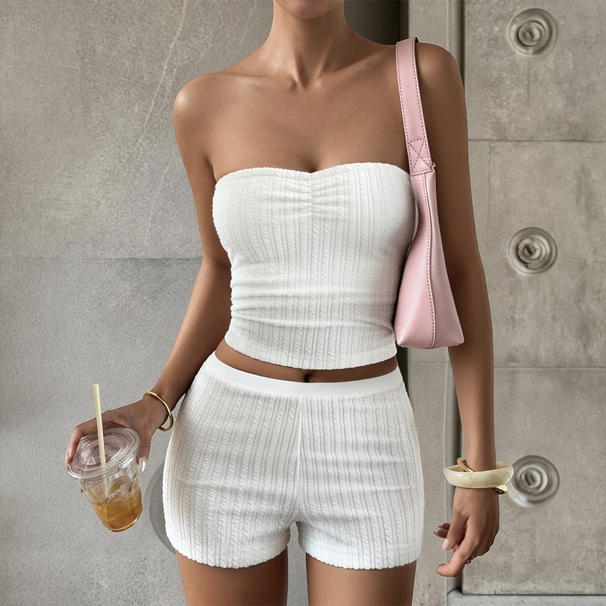 European and American-style Sexy Tube-top Vest and Shorts 1