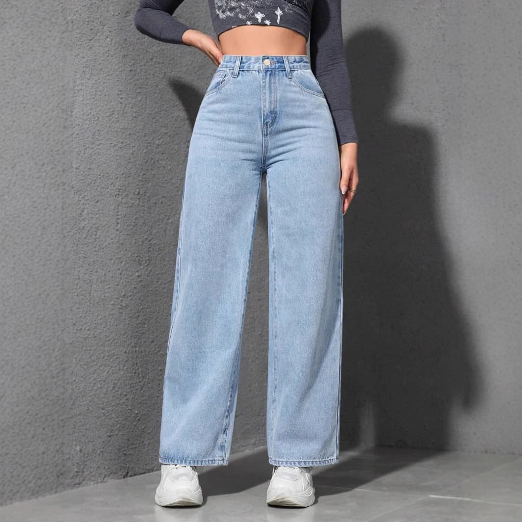 Loose Straight Wide Leg Jeans 1